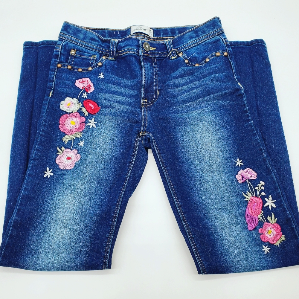 Jordache embroidered jeans - Size Girls14